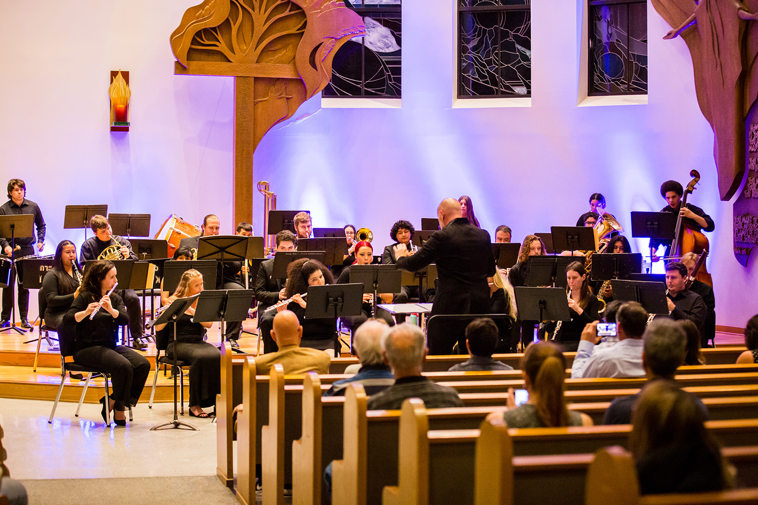 Students performing in an ensemble